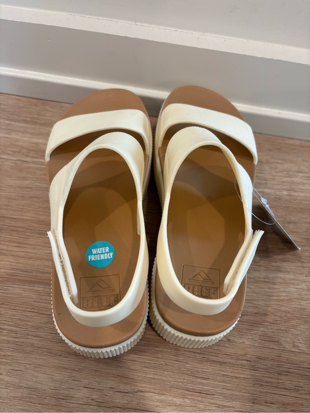 NWT REEF Water Vista Higher Women's Sandals - Cloud Cream Ivory Water Platform 6 - Picture 3 of 11